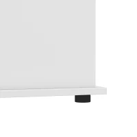 HOMCOM 31.5" Lift Top Storage Chest with Safety Hinge, Storage Box Organizer with Flip-Top Lid for Bedroom, White(m-8)