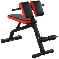 Soozier Foldable Roman Chair Hyperextension Bench, 660LBS Adjustable Weight Bench for Home Gym, Black(m-9)