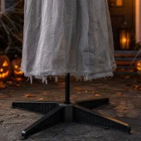HOMCOM Halloween Animated Standing Crying Angel Decoration with Sound and Touch Activated(m-12)