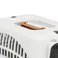 PawHut Airline Approved Pet Carrier for Mini Dogs and Cats with Steel Wire Door, Water Bowl, for Car, Airplane, Outdoor, Balck(m-12)