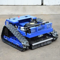 7.5-HP 225cc Gasoline RC Lawn Mower with EPA Engine, Industrial Grass Cutter for Steep Slopes, 36.22 " L x 36.22" W x 18.11" H, Antique Blue(m-1)