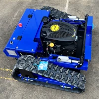 7.5-HP 225cc Gasoline RC Lawn Mower with EPA Engine, Industrial Grass Cutter for Steep Slopes, 36.22 " L x 36.22" W x 18.11" H, Antique Blue(m-13)
