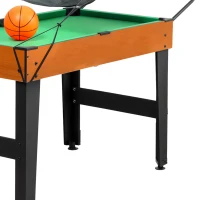 Soozier 53 in 5-in-1 Combo Multi Game Table with Foosball, Pool, Hockey, Table Tennis, Basketball for Adults(m-12)