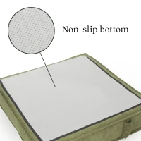 Versatile Modular Sofa Bed with Water-Resistant Velvet Fabric, Convertible Sleeper Couch for Living Rooms, 40" L x 40" W x 24.5" H, Olive Green(m-6)