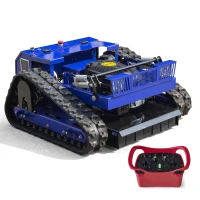7.5-HP 225cc Gasoline RC Lawn Mower with EPA Engine, Industrial Grass Cutter for Steep Slopes, 36.22 " L x 36.22" W x 18.11" H, Antique Blue(m-24)