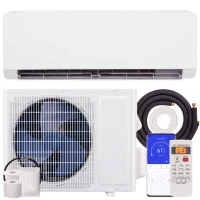 HOMCOM 18000 BTU Mini Split Air Conditioner, 22 SEER2 230V Wifi Enabled Inverter AC Unit & Heat Pump Cools up to 1250 Sq. Ft(m-9)