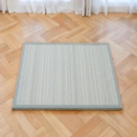 Breathable CocoShield Tatami Mat with Natural Jute Fiber, Moisture-Proof Sleeping Pad for Bedrooms, 137L x 203W x 2H cm, Light Green(m-8)