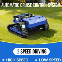 7.5-HP 225cc Gasoline RC Lawn Mower with EPA Engine, Industrial Grass Cutter for Steep Slopes, 36.22 " L x 36.22" W x 18.11" H, Antique Blue(m-6)