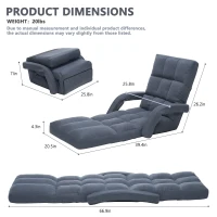 Swivel Gaming Chair with Adjustable Footrest, Ideal Floor Lounger for Living Room, Bedroom, or Gaming Setup, 20.5"L x 39.5"W x 26"H, Gray(m-1)