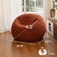 Soft Velvet Bean Bag Sofa for Kids with High-Resilience Foam, Cozy Lounge Armchair for Playrooms, 36" L x 30" W x 25" H, Antique Light Green(m-2)
