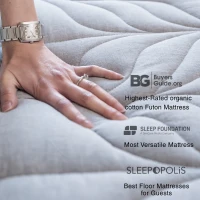 Comfortable 4-Inch Futon Mattress with High-Density Foam, Breathable Floor Sleeping Pad for Bedrooms, 80" L x 60" W x 4" H, Light Gray(m-6)
