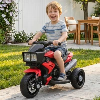 Aosom 6V Kids Motorcycle, Battery-Operated Mini Electric Motorbike with Forward/Reverse Switch, Horn, Red(m-10)