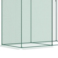 Outsunny 6.5 x 3.3ft Crop Cage, Garden Plant Protector with Single Zippered Door, Storage Bag and Ground Stakes, Green(m-12)