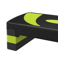 Soozier Adjustable Aerobic Stepper, Exercise Step Platform, Step Exercise Trainer, Workout Fitness Yoga Risers, 4"-6"-8", Green(m-12)