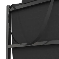 Outsunny 19 Inch Firewood Rack with Carrier, 110 lb Heavy Duty Steel Log Store Indoors, Fireplace Log Storage Holder, Black(m-12)