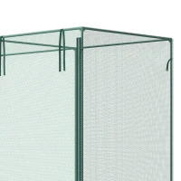 Outsunny 6.5 x 3.3ft Crop Cage, Garden Plant Protector with Single Zippered Door, Storage Bag and Ground Stakes, Green(m-11)