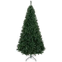 HOMCOM 7.5 ft Artificial Christmas Tree, Norway Spruce Tree, Hinged Xmas Tree with Metal Stand(m-11)