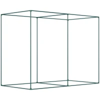 Outsunny 6.5 x 3.3ft Crop Cage, Garden Plant Protector with Single Zippered Door, Storage Bag and Ground Stakes, Green(m-10)