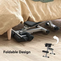 Soozier Roman Chair Back Extension Machine, Height Adjustable Hyperextension Bench, 38" x 26.8" x 27.2–43.3", Silver Tone(m-7)