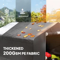 Outsunny 10' x 10' Portable Shed, Waterproof Bike Tent with Roll-up Zipper Door and Reinforced Galvanised Metal Frame, Dark Grey(m-5)