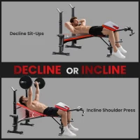 Soozier Adjustable Weight Bench for Weight Lifting and Strength Training(m-6)