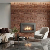HOMCOM 8-Pack 3D Faux Wood Wall Panels, Lightweight Polyurethane Panels for Interior and Exterior Accent Walls, Brown(m-13)