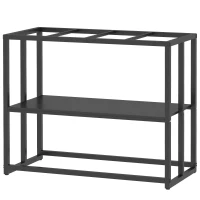 PawHut 40 Gallon Fish Tank Stand, Heavy Duty Aquarium Stand with Storage Shelf, Adjustable Feet, 36.6" L x 18.5" W x 29.9" H(m-2)