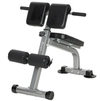 Soozier Roman Chair Back Extension Machine, Height Adjustable Hyperextension Bench, 38" x 26.8" x 27.2–43.3", Silver Tone(m-9)