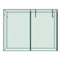 Outsunny 6.5 x 3.3ft Crop Cage, Garden Plant Protector with Single Zippered Door, Storage Bag and Ground Stakes, Green(m-9)