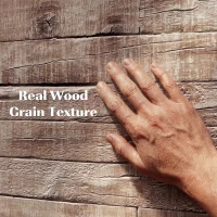 HOMCOM 8-Pack 3D Faux Wood Wall Panels, Lightweight Polyurethane Panels for Interior and Exterior Accent Walls, Gray Wood Grain(m-4)