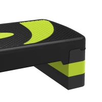 Soozier Adjustable Aerobic Stepper, Exercise Step Platform, Step Exercise Trainer, Workout Fitness Yoga Risers, 4"-6"-8", Green(m-10)