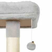 PawHut 79" Tall Cat Tree for Indoor Large Cats Adult with Split Baseboard, 2 Cat Condos, 2 Beds, 5 Sisal Scratching Posts(m-12)