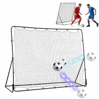 Soozier 8' x 6' Soccer Rebounder Net with 5 Adjustable Angles for Backyard Park Training Practice(m-8)