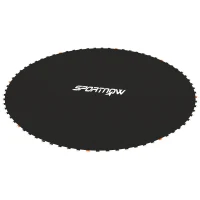 Soozier Trampoline Mat Replacement with Spring Pull Tool and 72 V-Hooks, Fits 12ft Trampoline, Using 5.5" Springs, Black(m-2)
