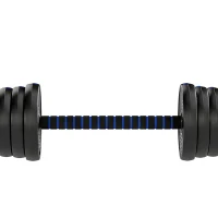Soozier Adjustable Dumbbell Set, 3 in 1 Weights Dumbbells Set for Home Gym, 55lb Free Weights with Connector and Non-Slip Grip(m-12)
