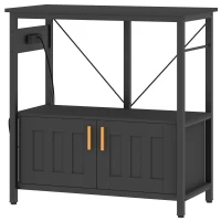 PawHut 20-29 Gallon Fish Tank Stand Aquarium Stand 330 LBS Capacity for Home, Office, 30.7" x 15.7" x 31.9", Black(m-2)