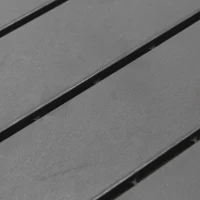 Outsunny 9 Pcs PP Interlocking Composite Deck Tile, 12" x 12" Outdoor Flooring Tiles for Indoor and Outdoor Use, Tools Free Assembly, Dark Grey(m-10)