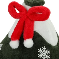 PawHut 52" Christmas Cat Tree, 2-Tier Cat Tower with Dual Condos, Scratching Posts, Sisal Ladder, Anti-Tip Rope(m-10)