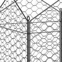 Outsunny 4 Pack Garden Cloches for Plants, 12" x 14" Metal Crop Cage, Plant Cages to Keep Animals Out, Black(m-11)