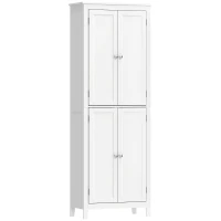 HOMCOM 67" Tall Bathroom Storage Cabinet, Freestanding Narrow Bathroom Cabinet with Adjustable Shelves for Living Room(m-2)