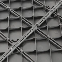 Outsunny 9 Pcs PP Interlocking Composite Deck Tile, 12" x 12" Outdoor Flooring Tiles for Indoor and Outdoor Use, Tools Free Assembly, Dark Grey(m-9)
