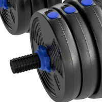 Soozier Adjustable Dumbbell Set, 3 in 1 Weights Dumbbells Set for Home Gym, 55lb Free Weights with Connector and Non-Slip Grip(m-10)