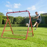 Soozier Soccer Rebounder Net, 3.5 x 3ft Easy Setup Bounce Back Net with 5 Adjustable Angles(m-8)