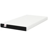 HOMCOM Twin Mattress 6 Inch Memory Foam Mattress in a Box, Pressure Relief & Lumbar Support, CertiPUR-US Certified, Medium Firm(m-2)
