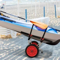 Soozier Kayak Cart Dolly Kayak Cart with Adjustable Width Red(m-1)