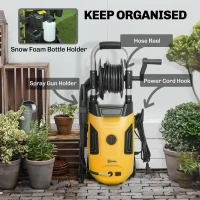 Outsunny Electric Pressure Washer, 2176 PSI High Pressure Washer with 20 ft Outlet Hose, Adjustable Nozzle, 1.9GPM Power Washer(m-7)
