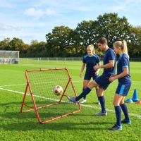 Soozier Soccer Rebounder Net, 3.5 x 3ft Easy Setup Bounce Back Net with 5 Adjustable Angles(m-1)