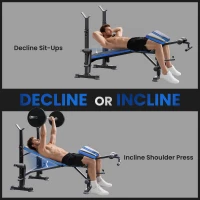 Soozier Adjustable Weight Bench for Weight Lifting and Strength Training(m-6)