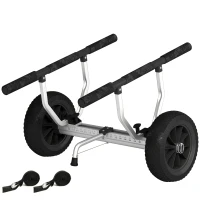Soozier Kayak Cart Dolly Kayak Cart with Adjustable Width, Black(m-9)