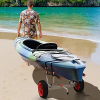 Soozier Kayak Cart Dolly Kayak Cart with Adjustable Width Red(m-8)